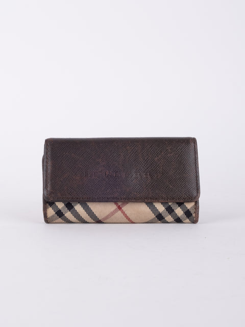 BURBERRY Vintage Nova Check Long Wallet