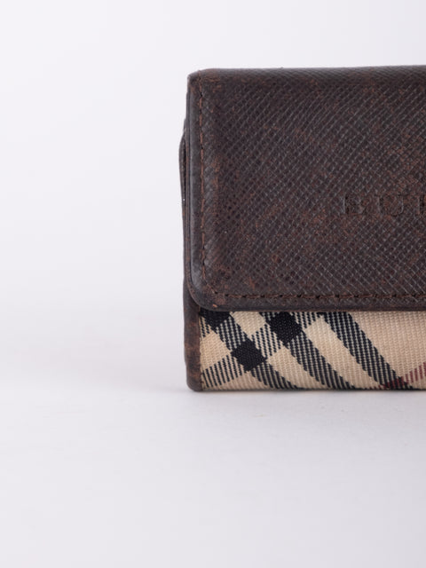 BURBERRY Vintage Nova Check Long Wallet