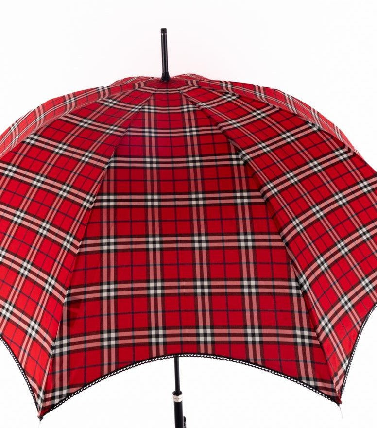 מטרייה אדומה מונוגרם ברברי - Volver