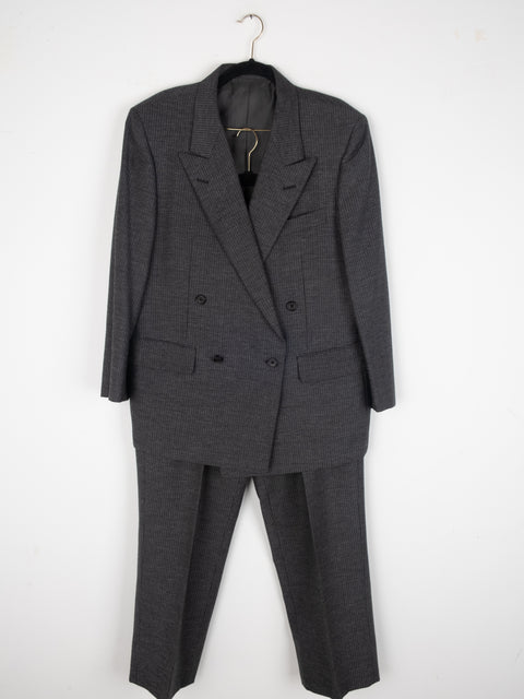 Burberry Grey Double Breasted Suit