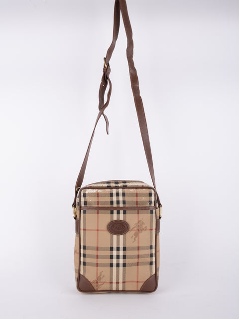 BURBERRY Vintage Nova Check Crossbody Bag