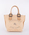 Burberry Vintage Beige Canvas Logo Tote Bag
