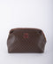 Celine Macadam Vintage Brown Rounded Cosmetic Bag