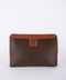 Celine Macadam Vintage Brown Clutch Bag