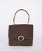 Celine Macadam Vintage Brown Structured Handbag