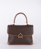 Celine Macadam Vintage Brown Top Handle Bag