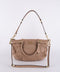 Coach Vintage Beige Ruched Shoulder Bag
