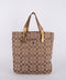 Coach Signature Vintage Beige Large Tote Bag