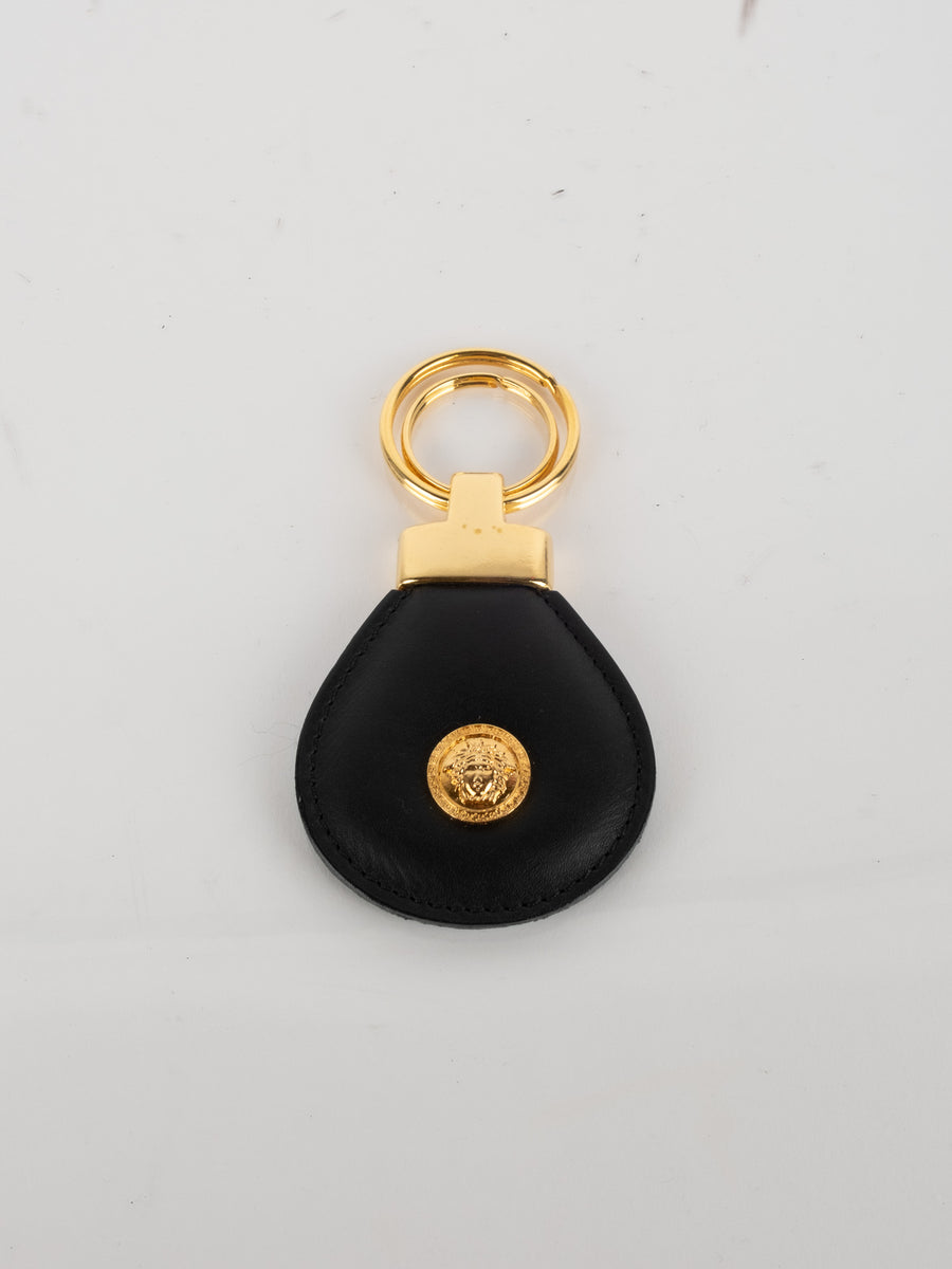 GIANNI VERSACE – Vintage Leather Medusa Key Holder נדיר במיוחד