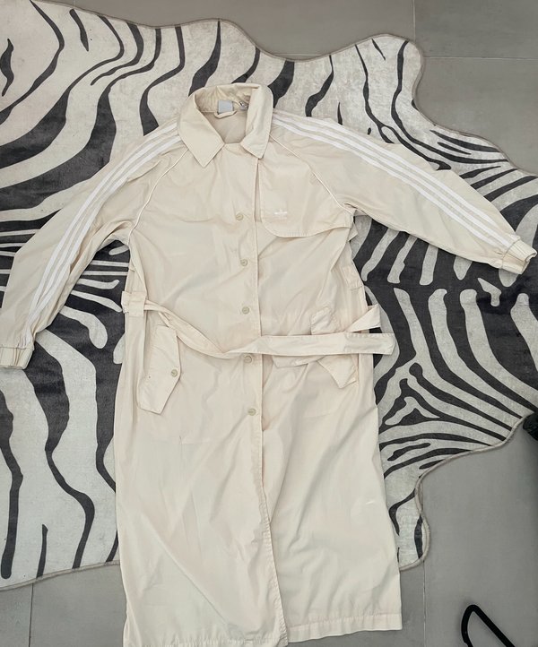 ADIDAS Trench Coat Nylon White