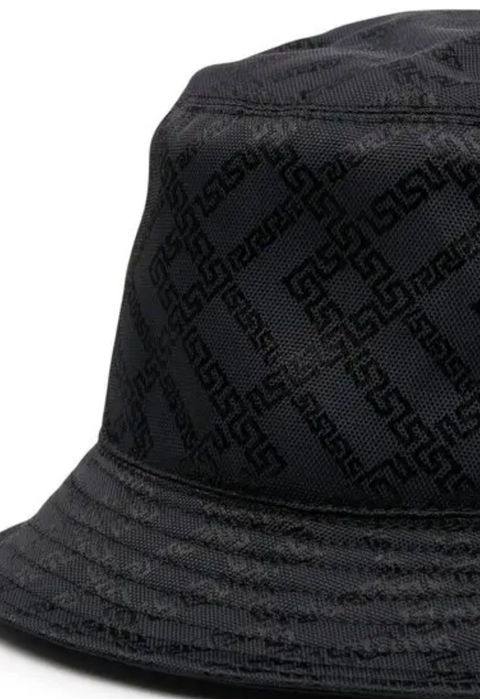 Versace Quilted Black Bucket Hat