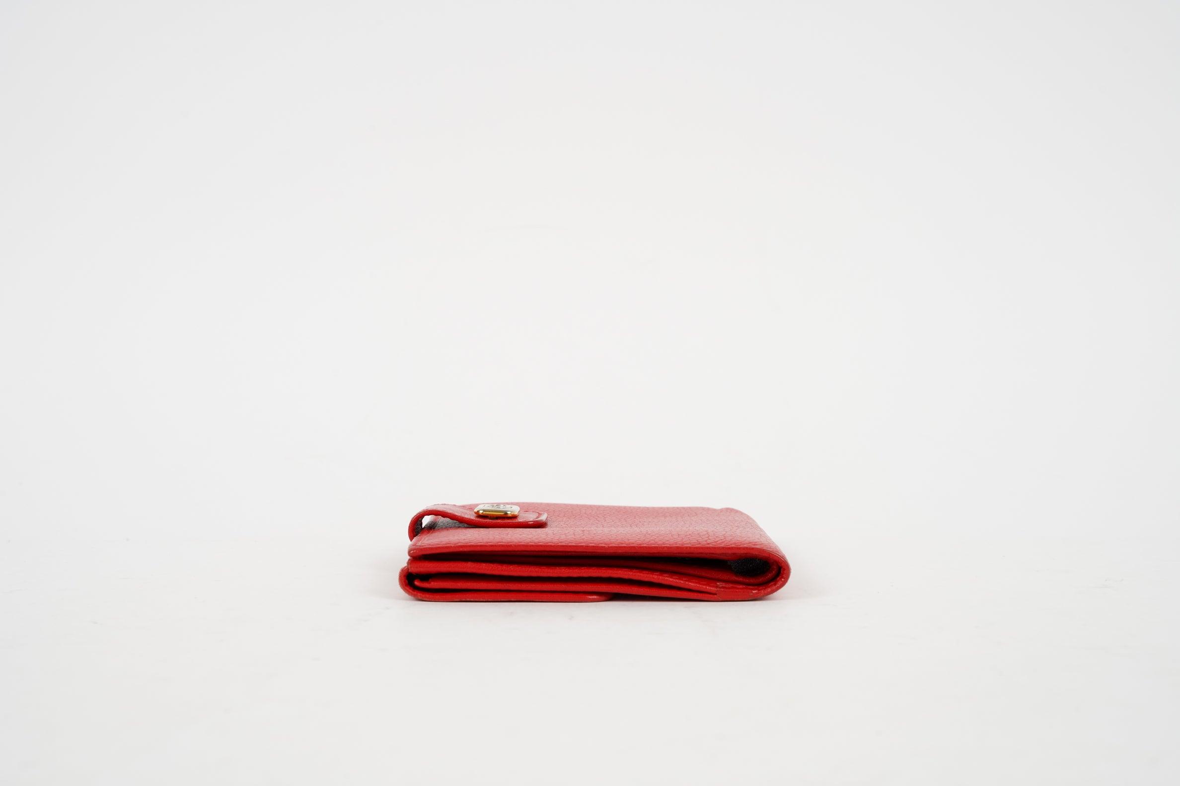 Red Leather Wallet - Volver