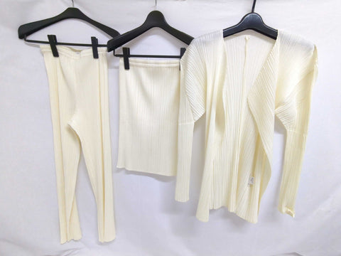PLEATS PLEASE Issey Miyake סט 3 חלקים פליסה