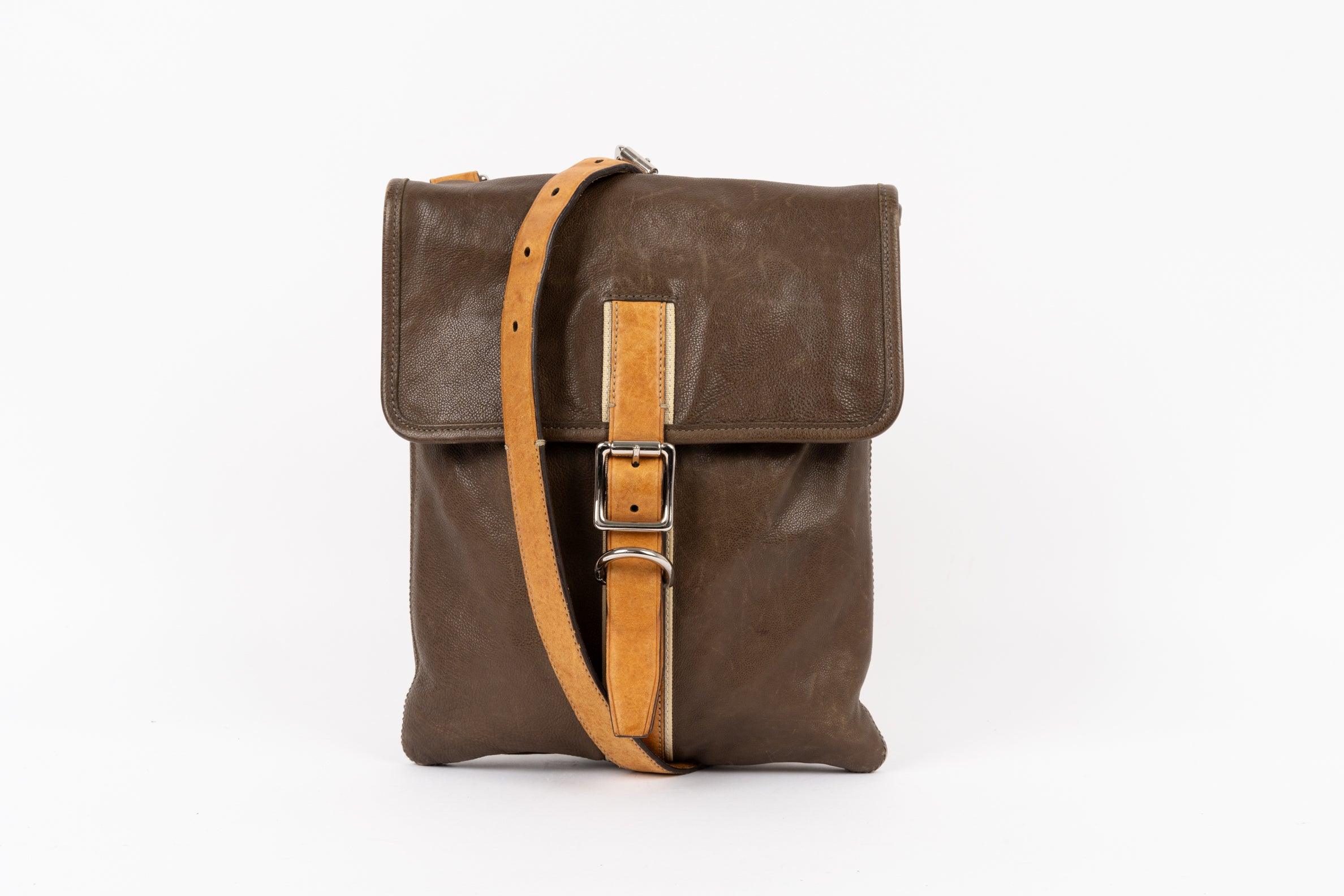 Brown Leather Crossbody Bag - Volver