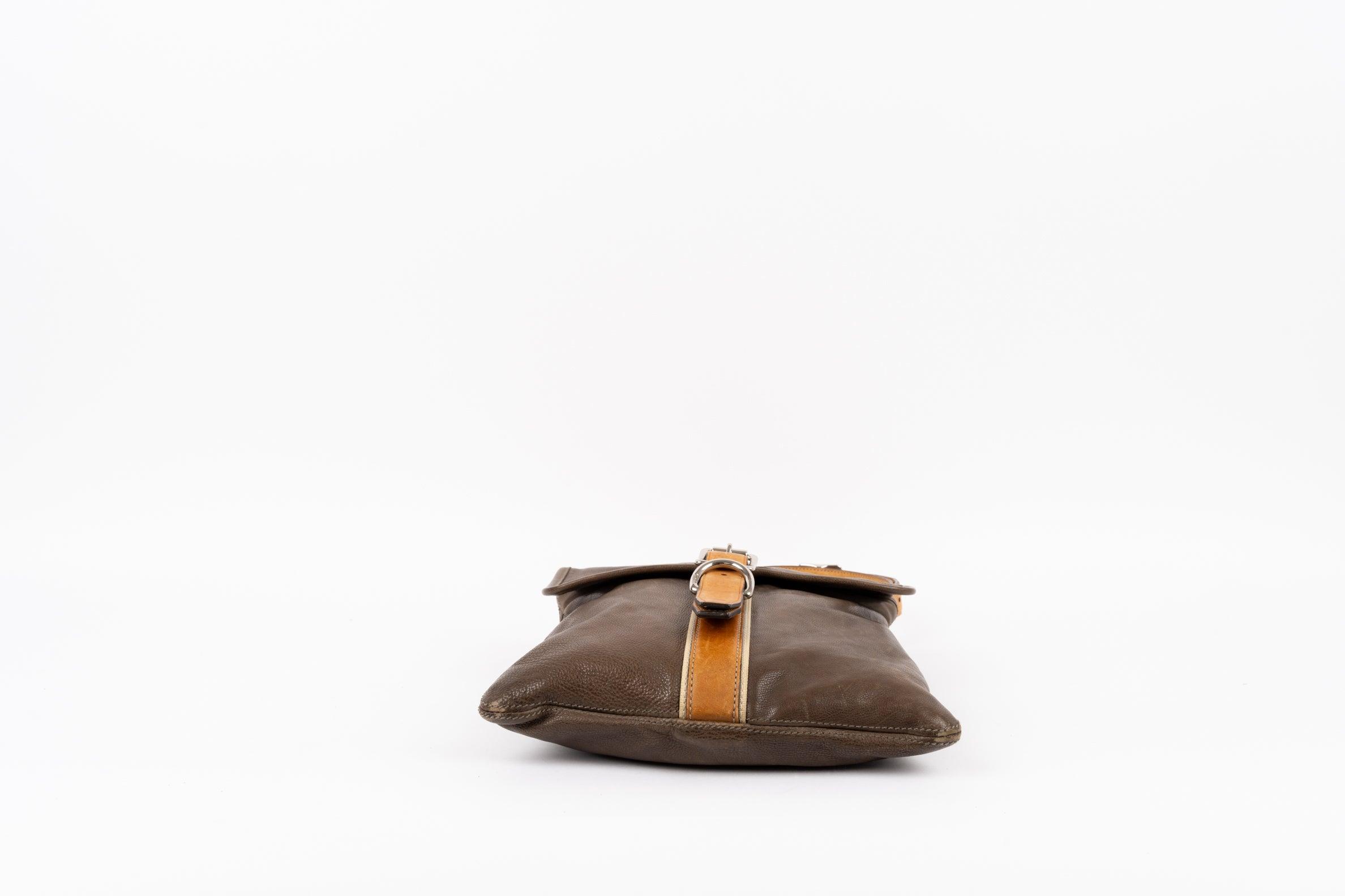 Brown Leather Crossbody Bag - Volver