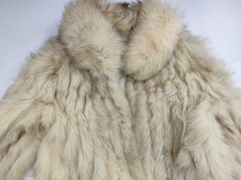 Vintage Ivory Fur Coat