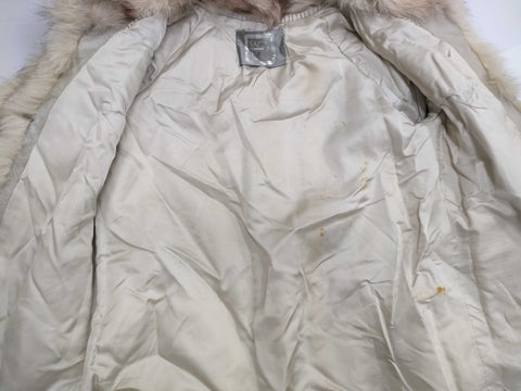 Vintage Ivory Fur Coat