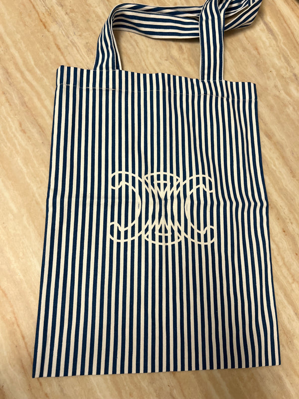 Celine Striped Cotton Tote Bag