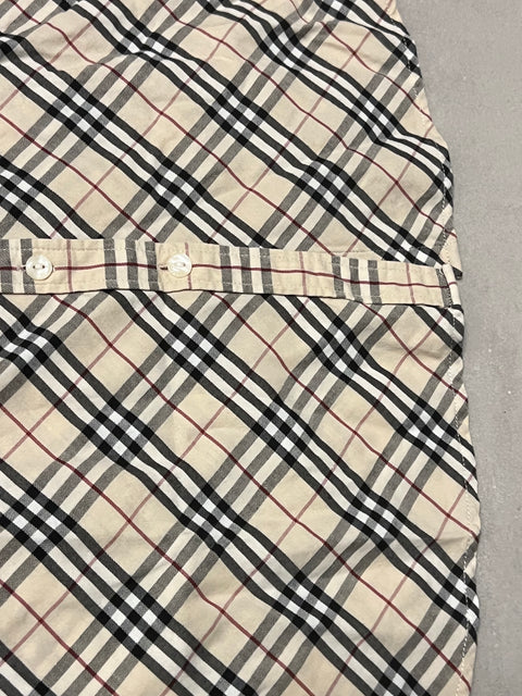 Burberry Vintage Beige Check Short Sleeve Shirt