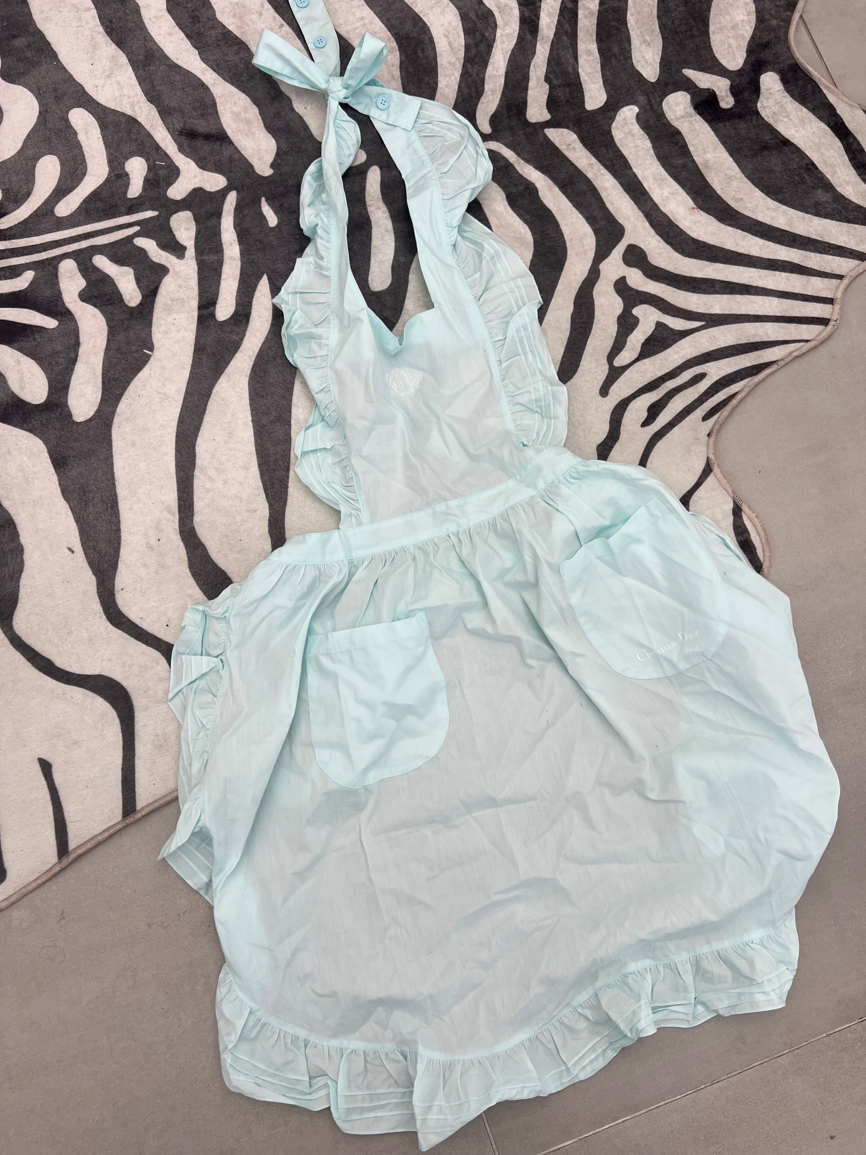 DIOR Cooking Apron Light Blue