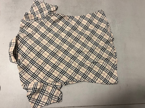 Burberry Vintage Beige Check Short Sleeve Shirt