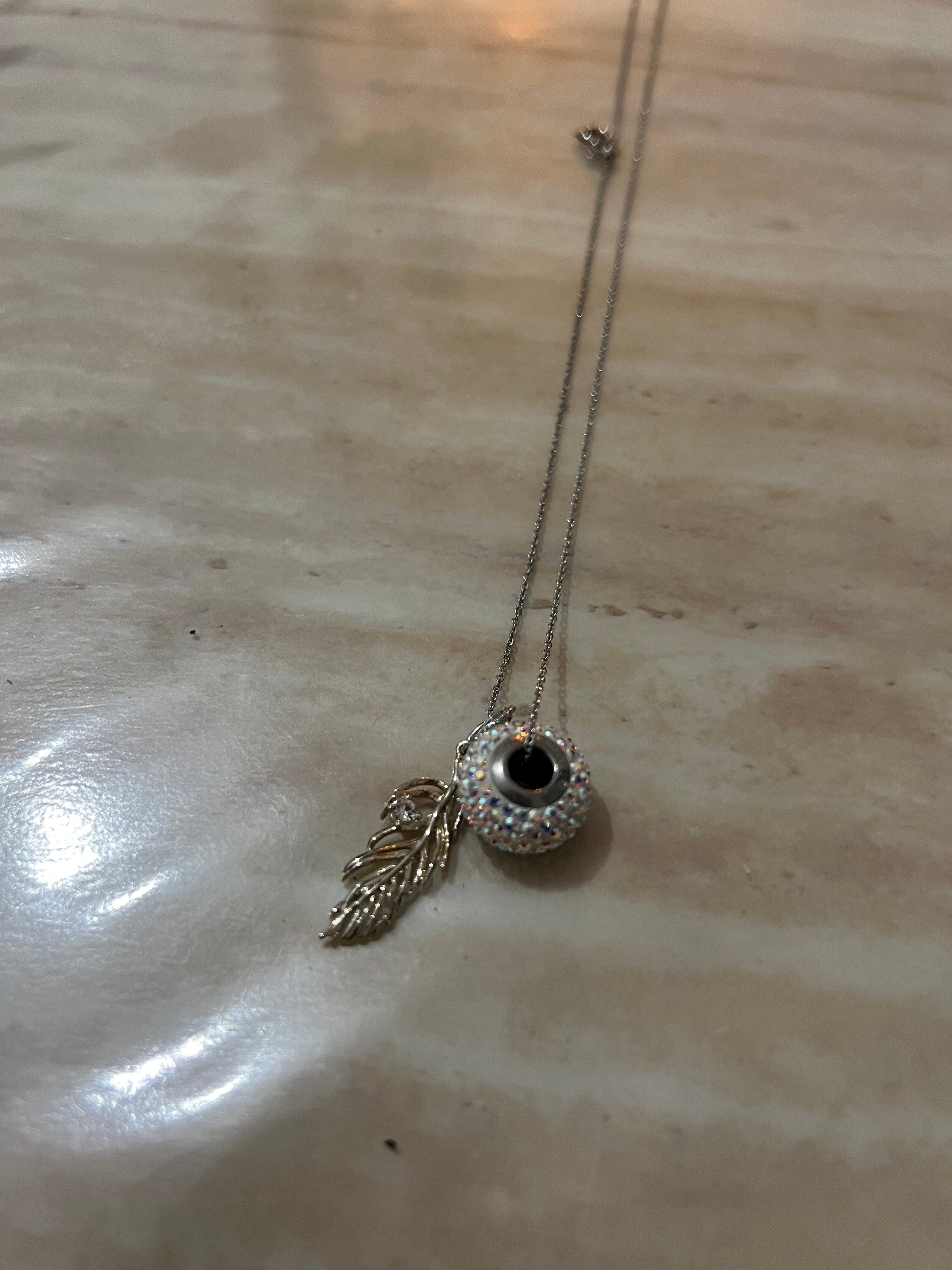 Vintage Necklace Silver Charm Pendant