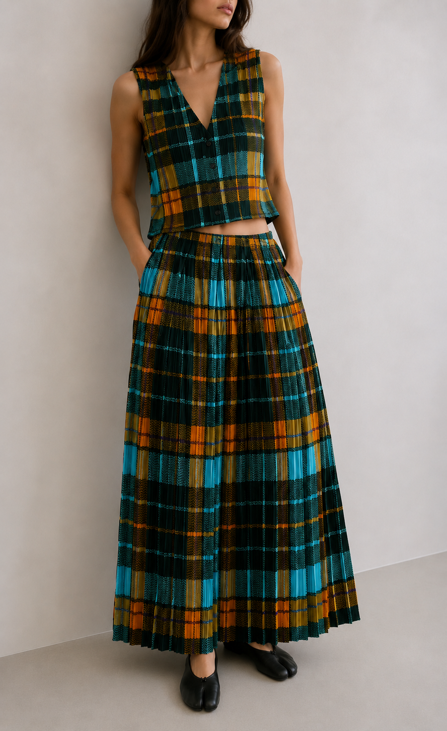 PLEATS PLEASE ISSEY MIYAKE Vintage Two Piece Set פיס ארכיוני נדיר במיוחד שנות ה90׳