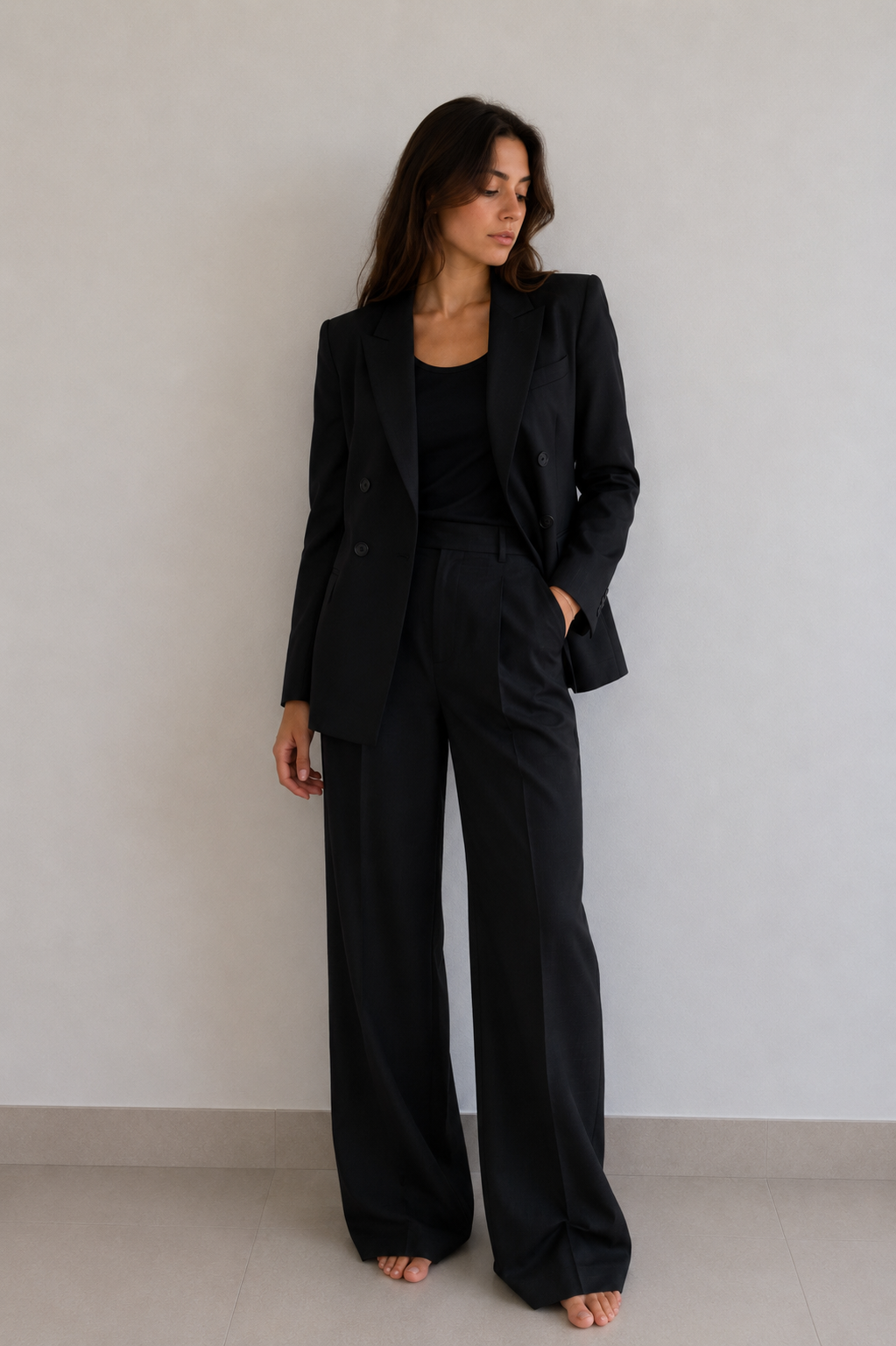 VERSACE CLASSIC Tailored Two Piece Suit Black