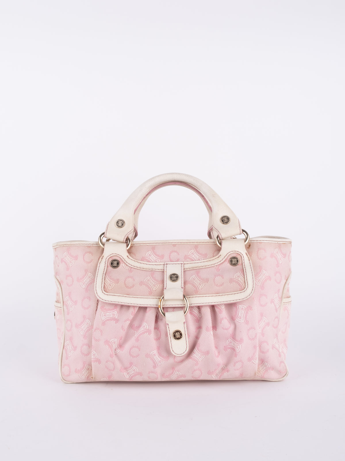 Celine Vintage Pink Macadam Mini Handbag