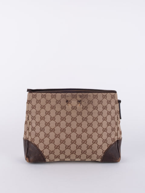Gucci Vintage GG Supreme Monogram Clutch Bag