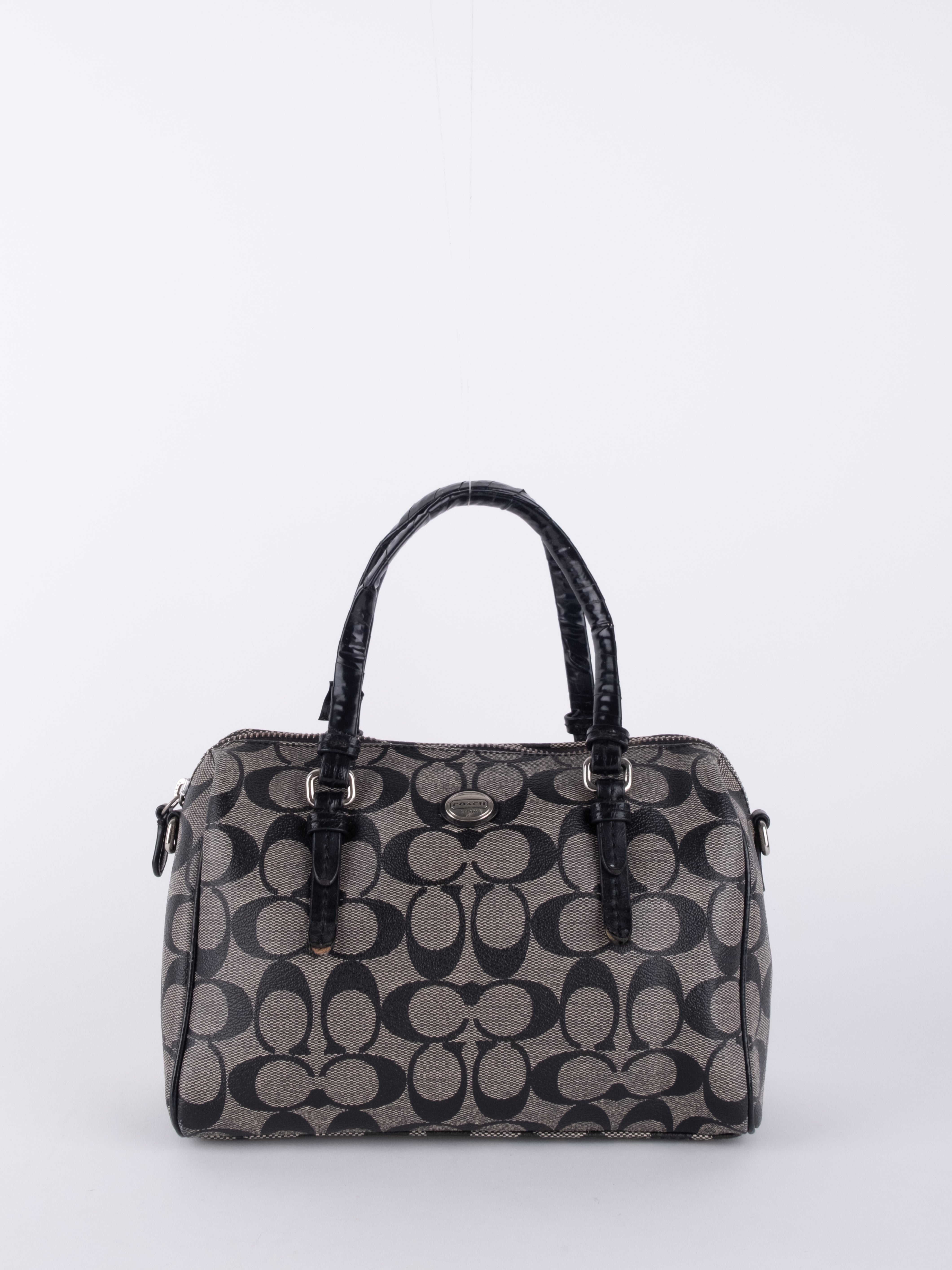 Coach Signature Boston Bag Black