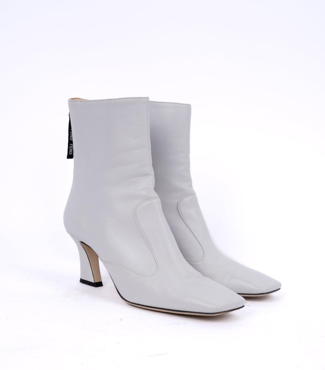 White Leather Boots - Volver