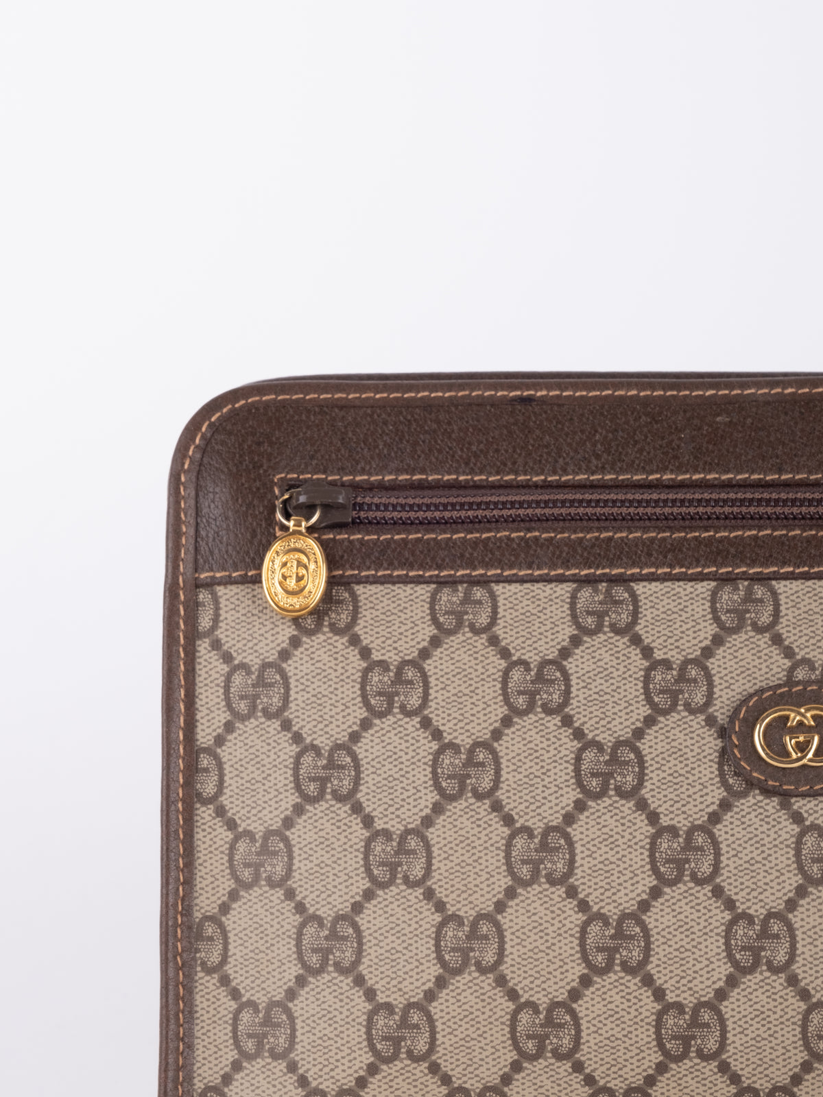 Gucci Vintage GG Supreme Monogram Clutch Bag