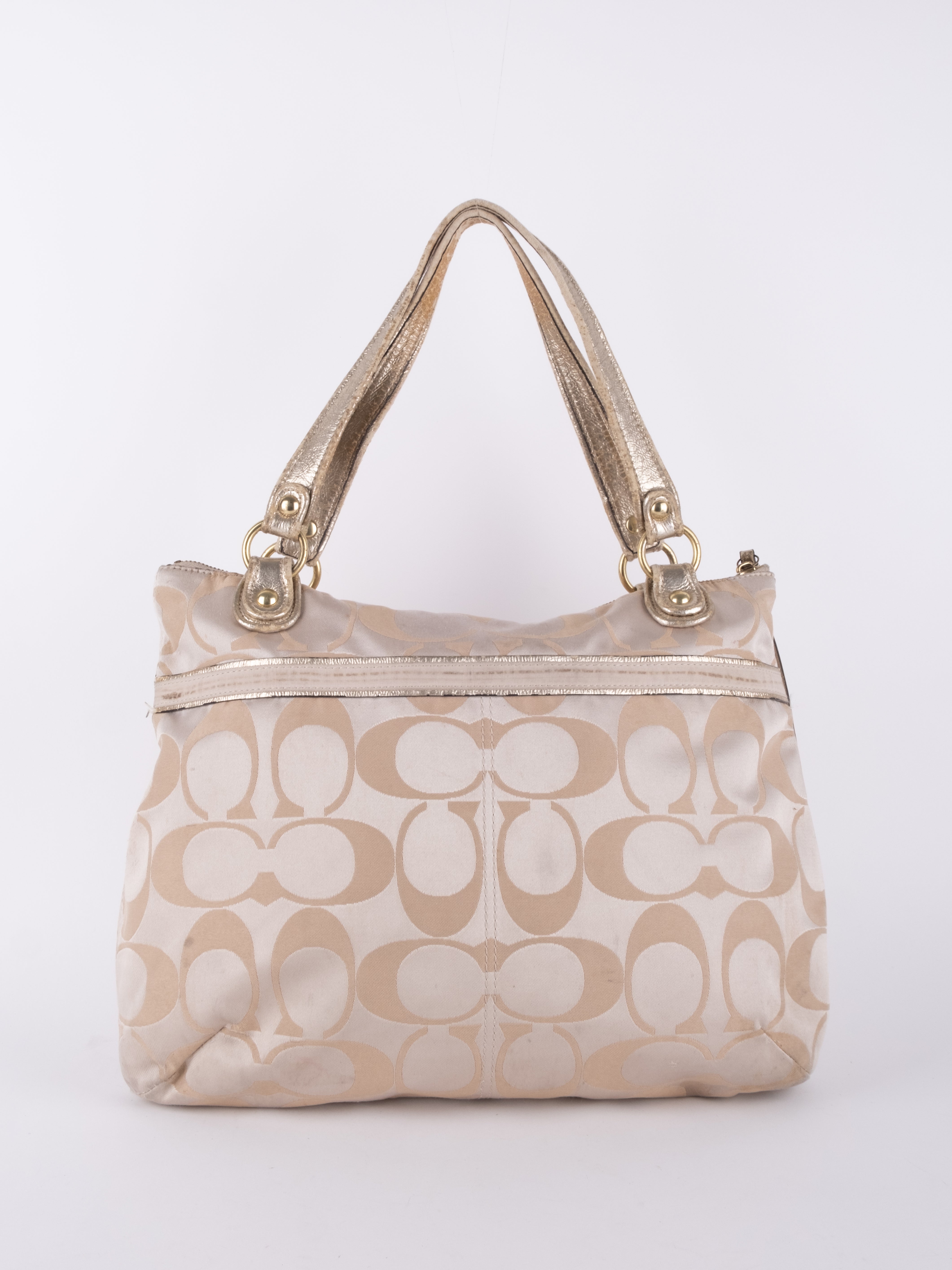 Coach Signature Shoulder Bag Ivory