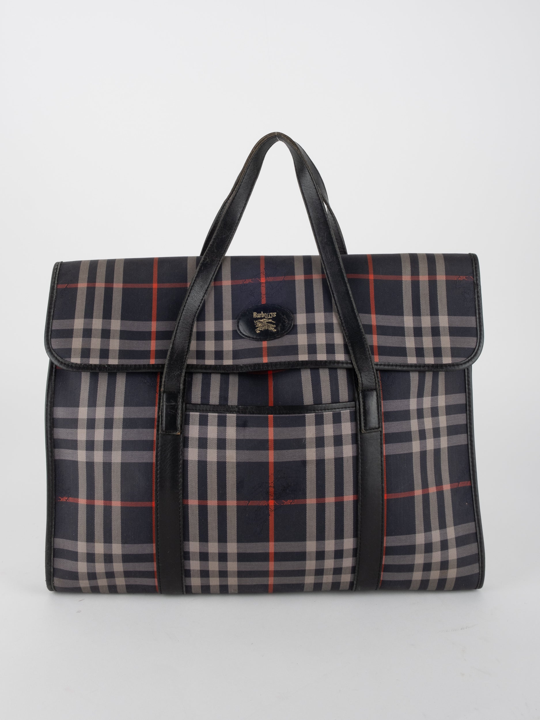 BURBERRY Nova Check Laptop Tote