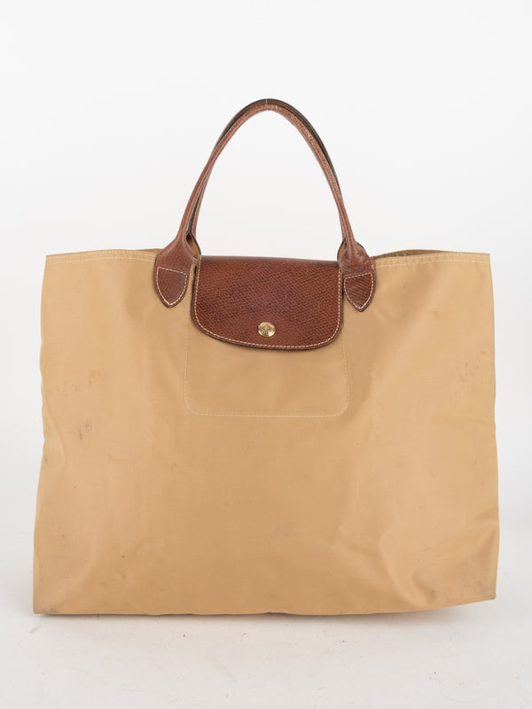 LONGCHAMP Le Pliage Large Tote Beige