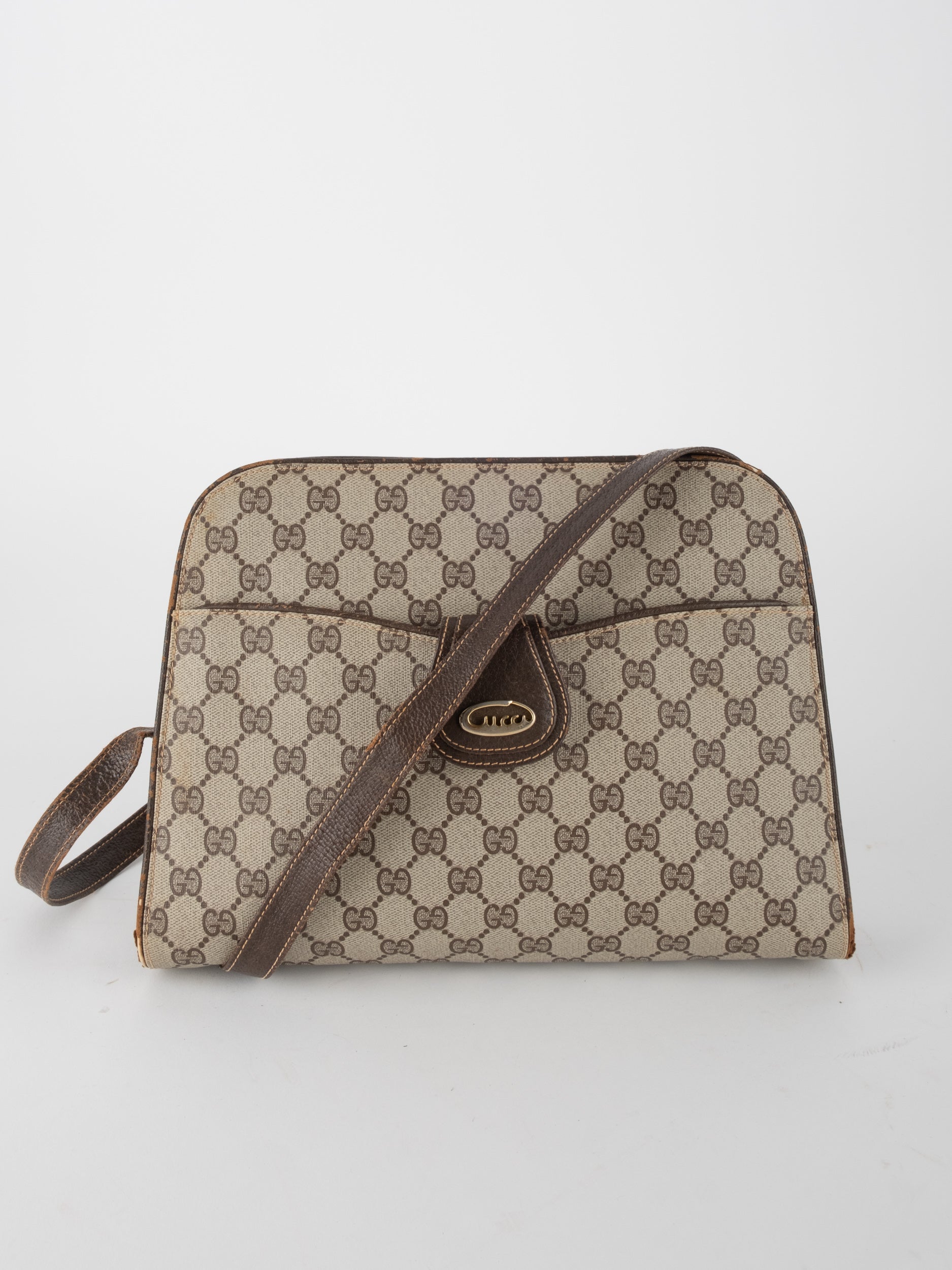 GUCCI Vintage GG Monogram Shoulder Bag