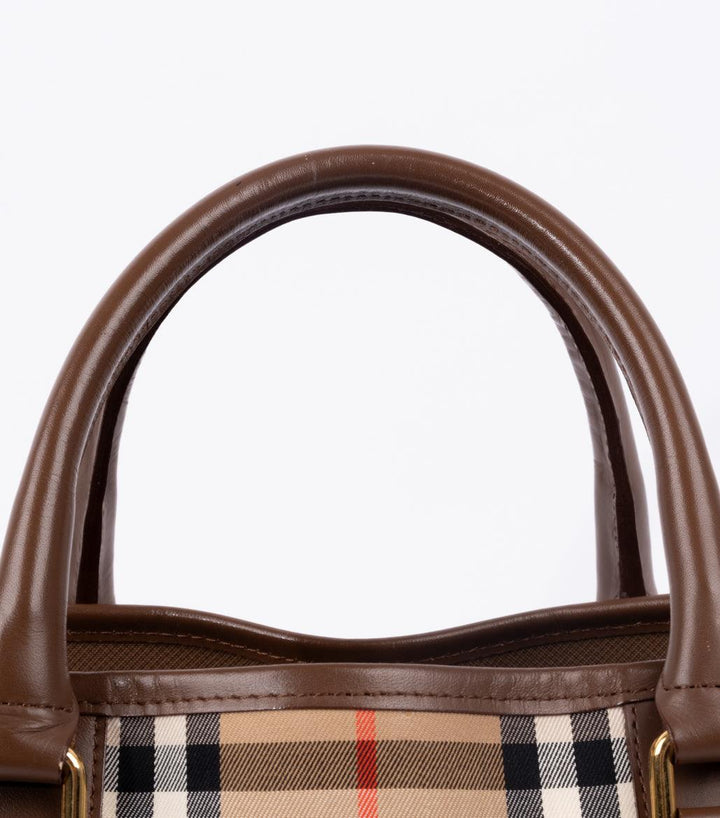 Monogram Brown Leather Bag - Volver