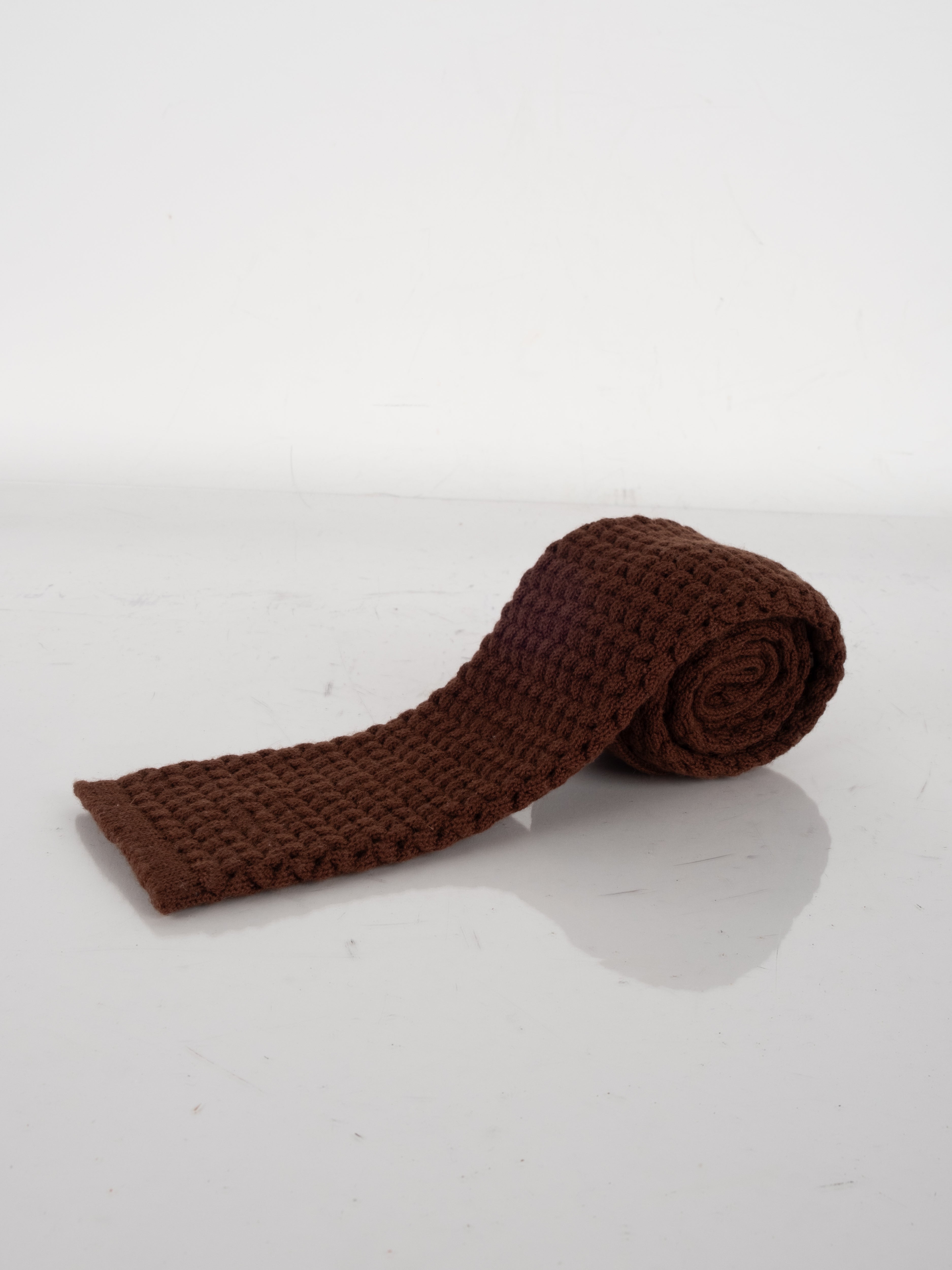 Valentino Garavani Wool Knit Tie – Brown