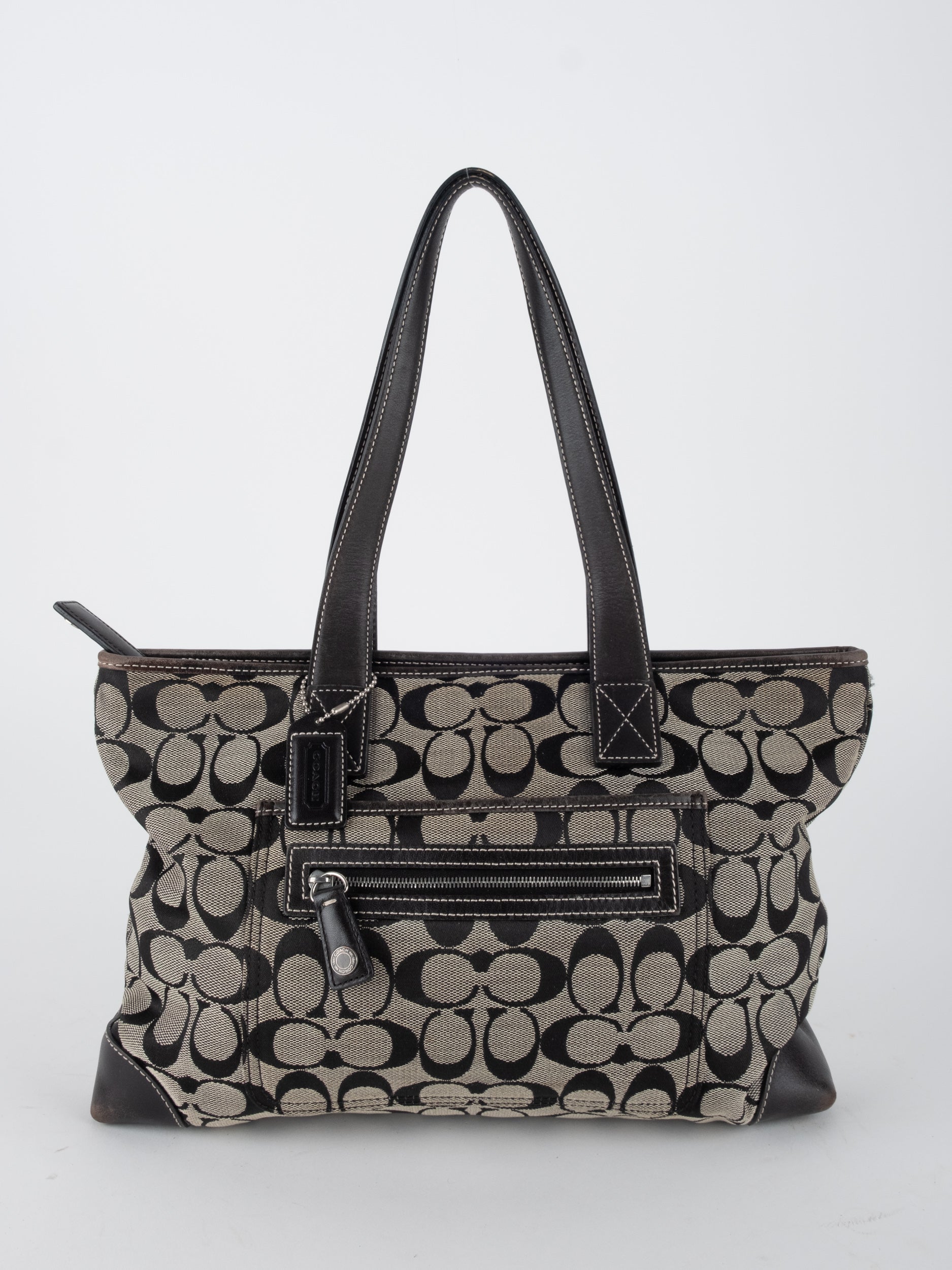 COACH Signature Tote Black & Grey