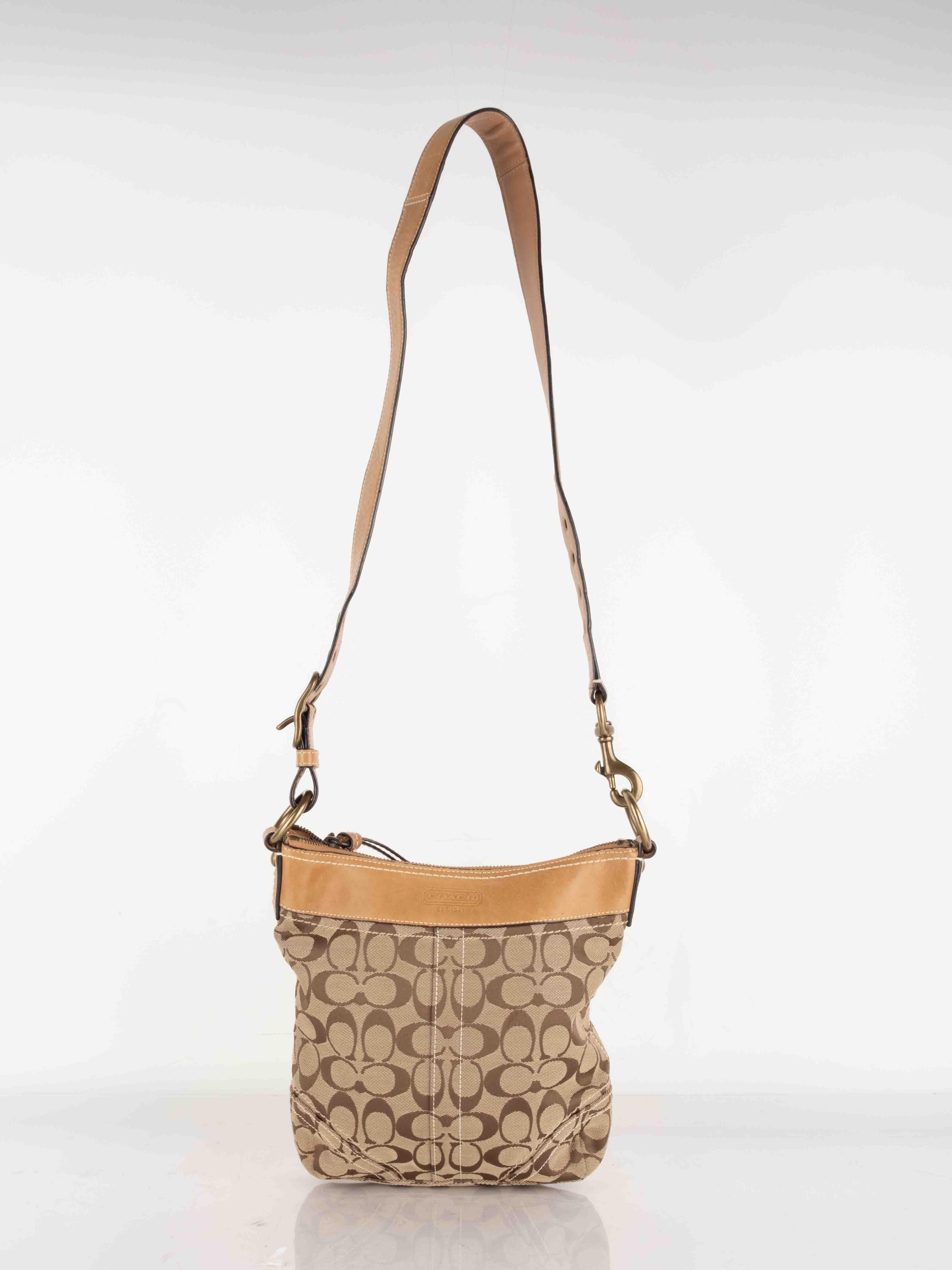 Coach Signature Crossbody Beige