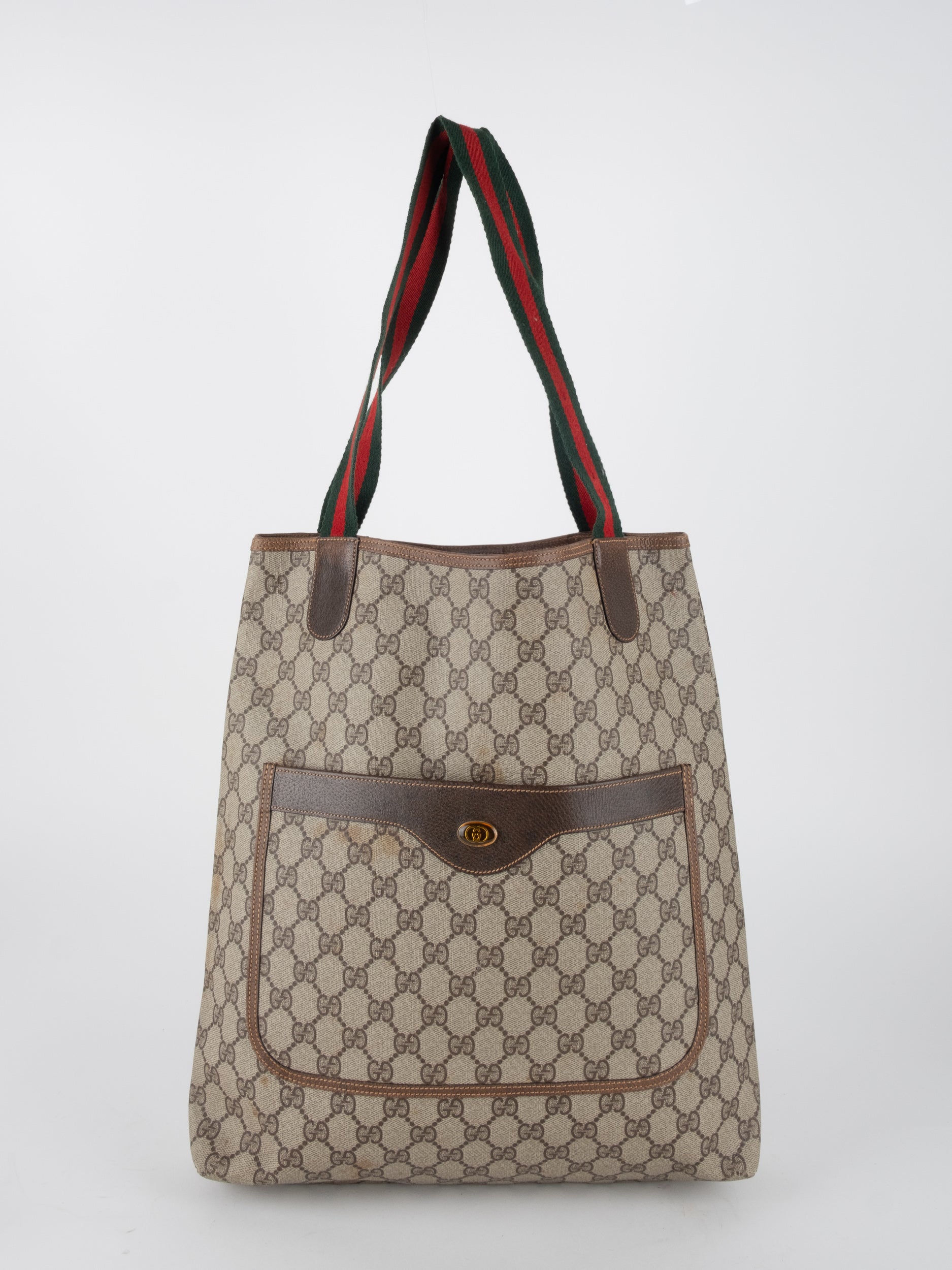 GUCCI GG Tote Web Handle