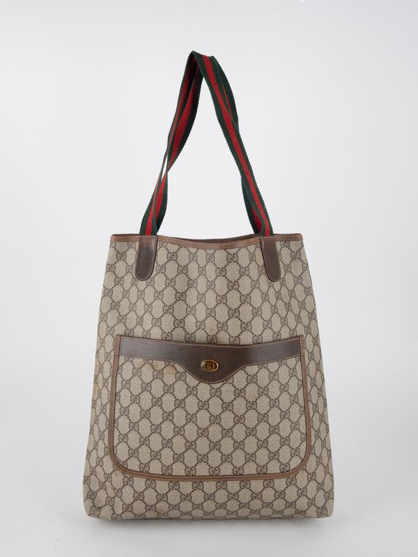 GUCCI GG Tote Web Handle