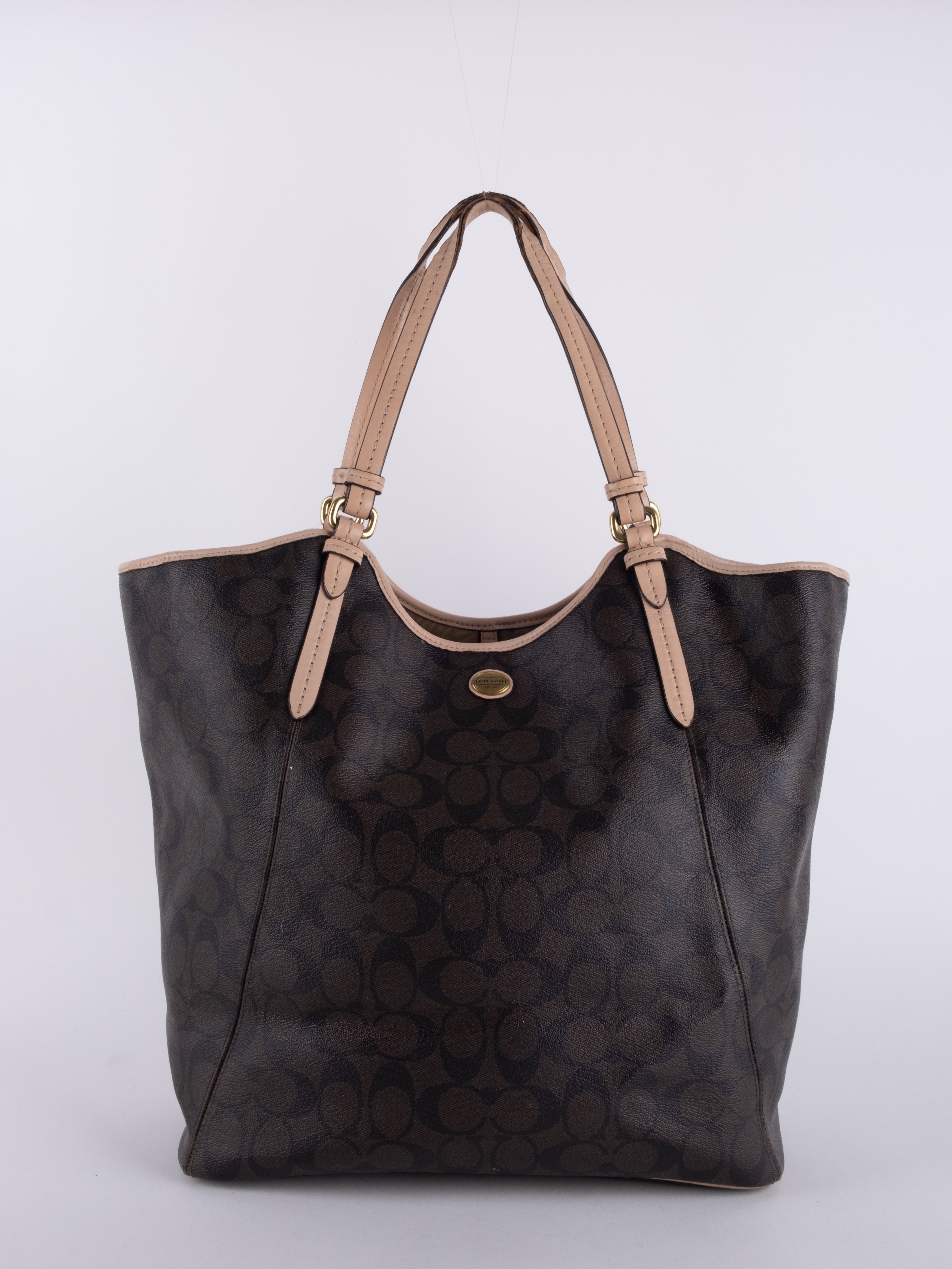 Coach Signature Canvas Tote Bag Brown