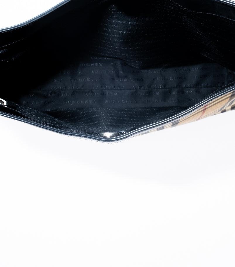 Monogram Black Leather Side Bag - Volver
