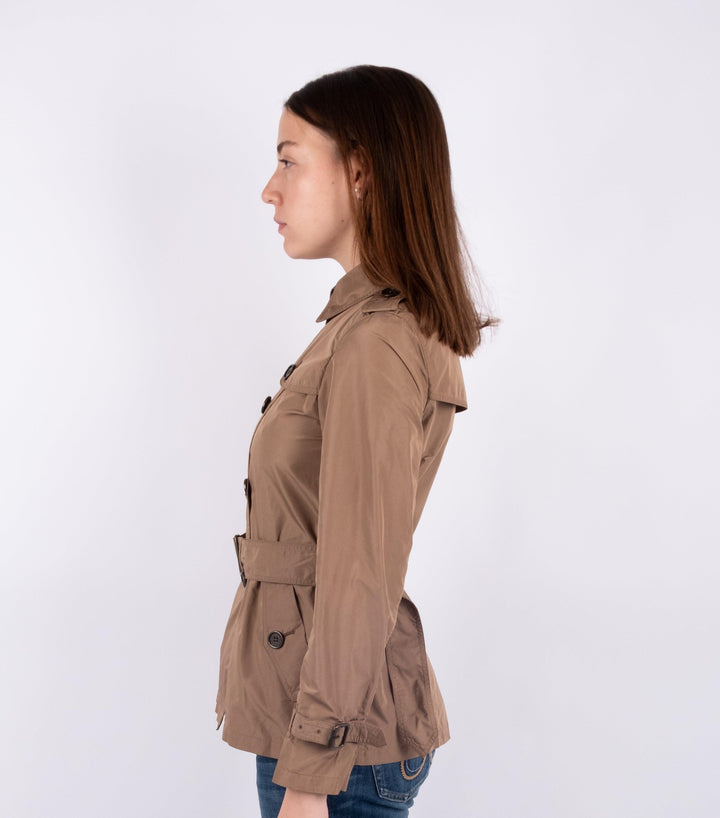 Brown Nylon Short Jacket - Volver