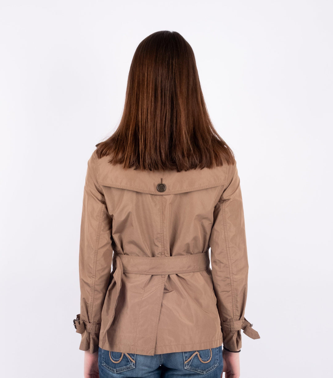 Brown Nylon Short Jacket - Volver