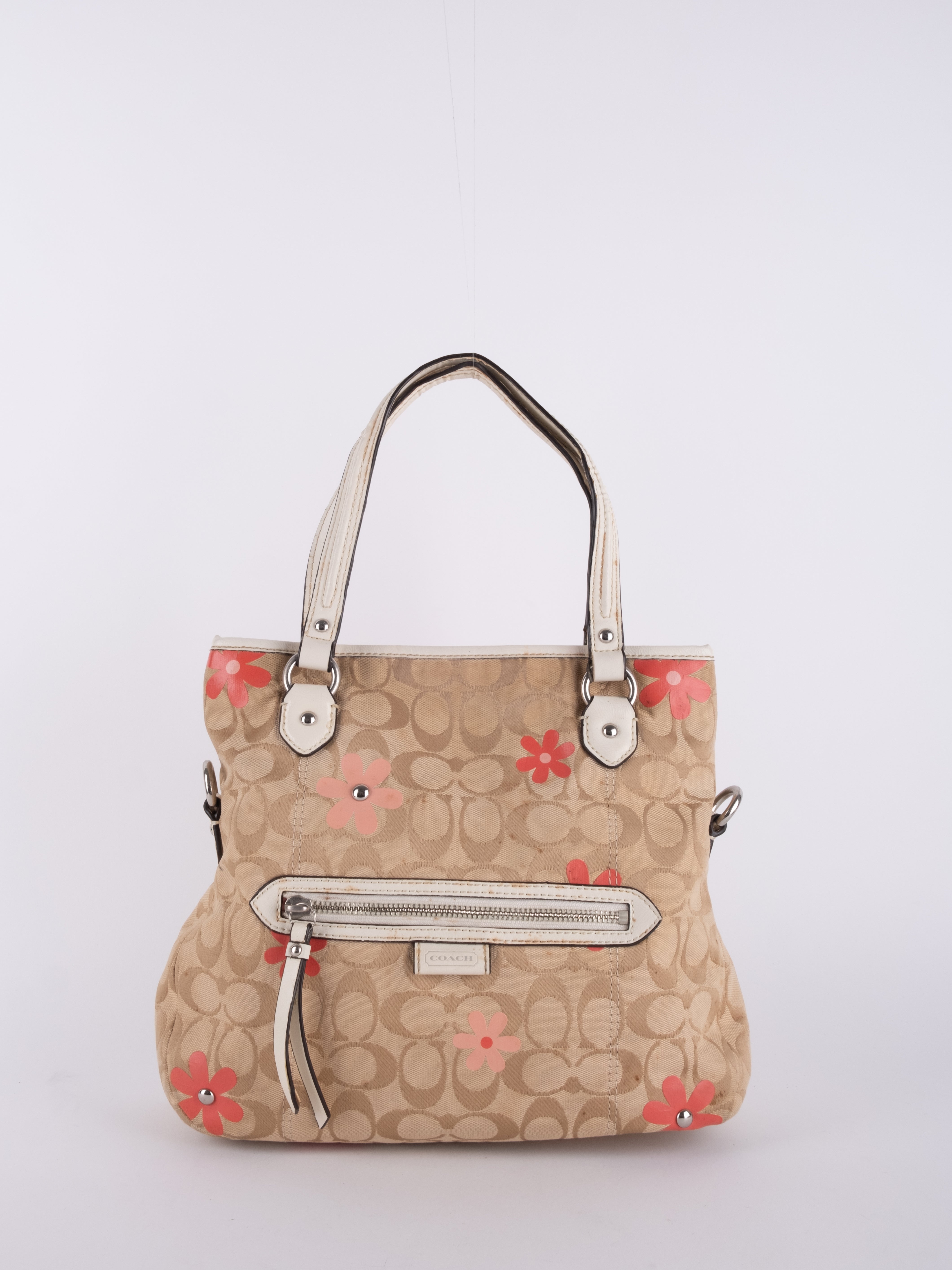 Coach Signature Floral Shoulder Bag
