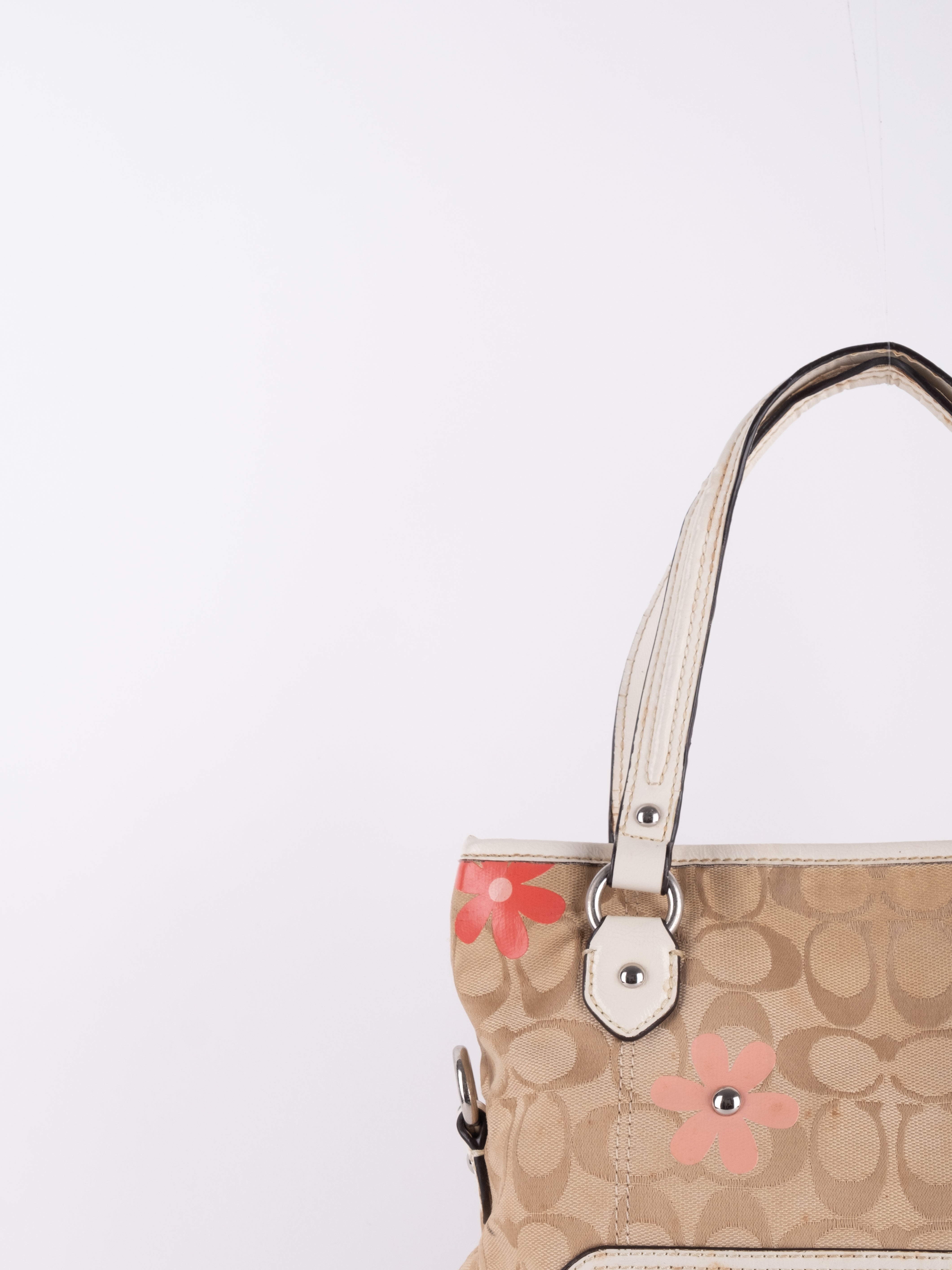 Coach Signature Floral Shoulder Bag