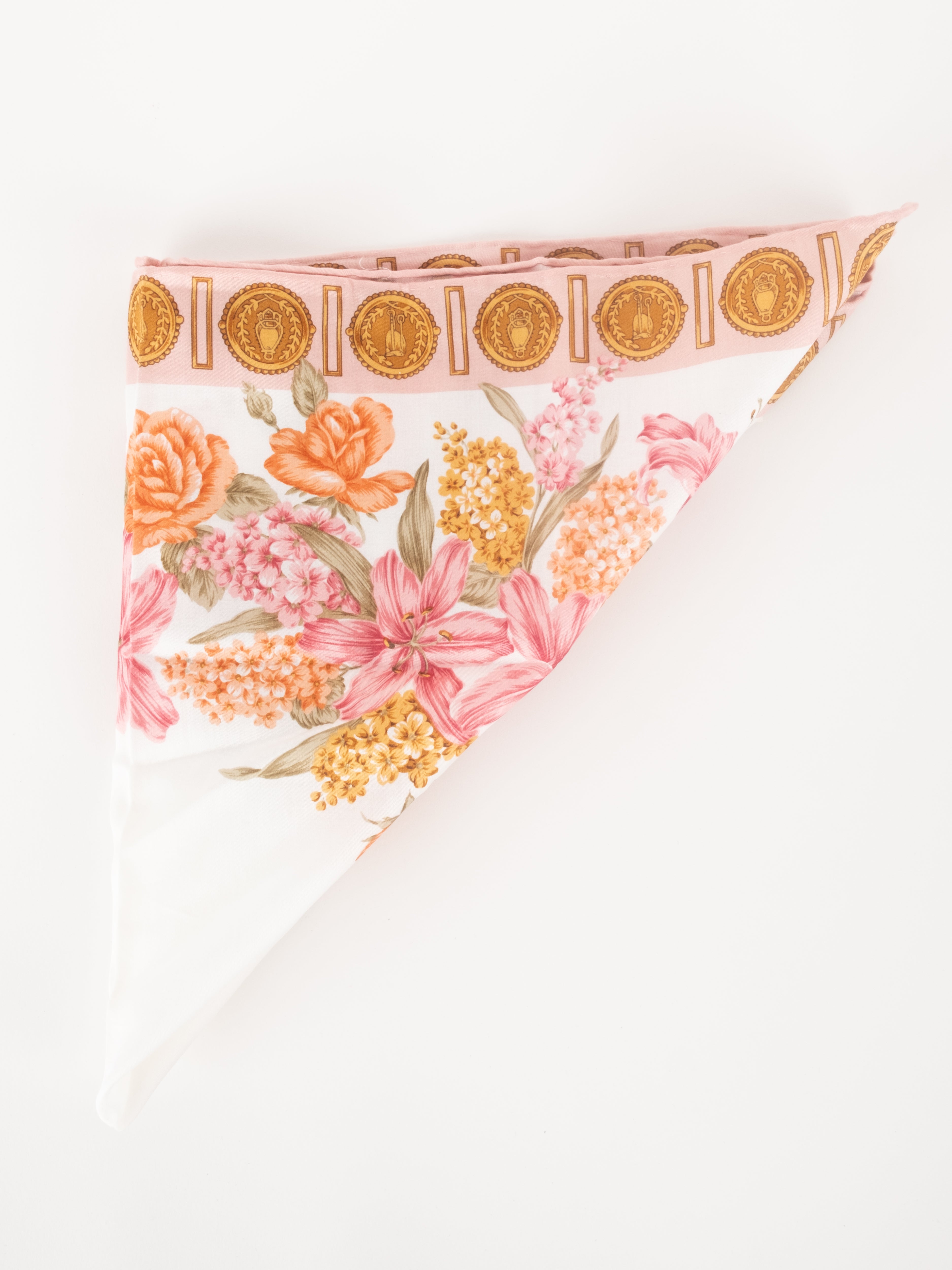 Burberry Floral & Medallion Silk Scarf